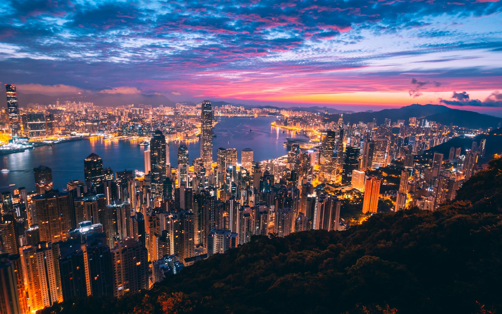 香港維港夜景